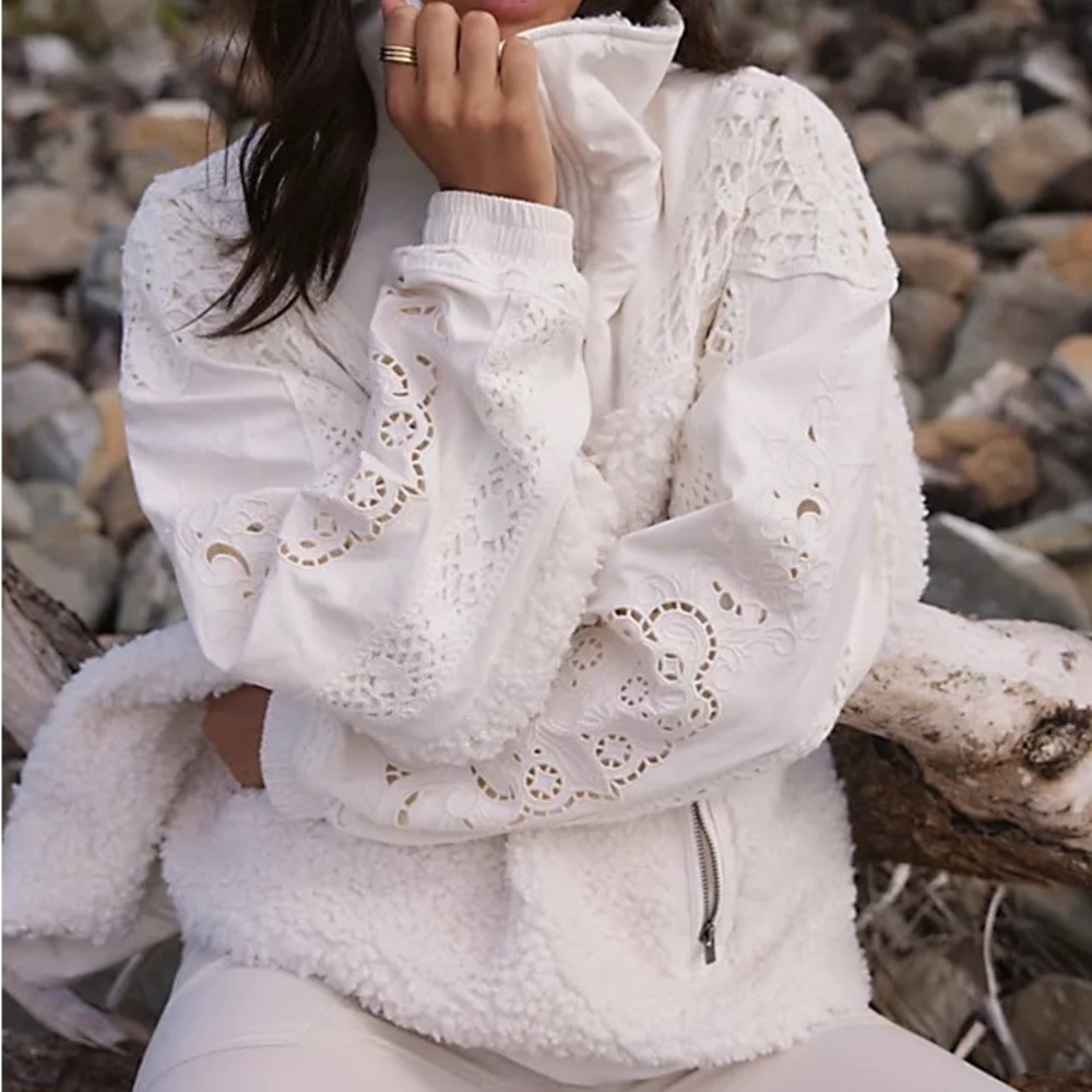 Free People Ivory Care FP Seaside Fleece